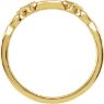 Picture of Gold 1 to 5 Square Stones Mother's Ring