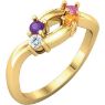 Picture of 14K Gold 1 to 6 Round Stones Mother's Ring