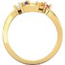 Picture of 14K Gold 1 to 6 Round Stones Mother's Ring