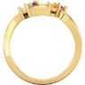 Picture of 14K Gold 1 to 6 Round Stones Mother's Ring