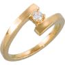 Picture of Gold 1 to 5 Round Stones Mother's Ring