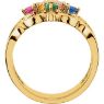 Picture of Gold 1 to 7 Round Stone Mother's Ring