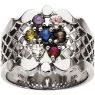 Picture of Silver 1 to 7 Round Stone Mother's Ring