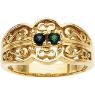 Picture of Gold 1 to 7 Round Stones Mother's Ring