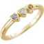 Picture of 14K Gold 1 to 5 Stones Mother's Ring