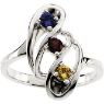 Picture of Gold 1 to 7 Round Stones Mother's Ring