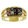 Picture of Gold 8 Round Stones Mother's Ring