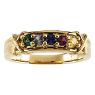 Picture of Gold 1 to 5 Round Stones Mother's Ring