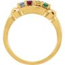 Picture of Gold 1 to 5 Round Stones Mother's Ring