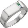 Picture of Silver 1 to 6 Square Stones Ring for Dad