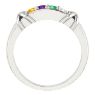 Picture of Gold 1 to 5 Round Stones Mother's Ring