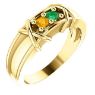 Picture of Gold 1 to 5 Round Stones Mother's Ring