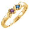 Picture of Gold 1 to 5 Round Stone Mother's Ring