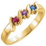 Picture of Gold 1 to 5 Round Stone Mother's Ring