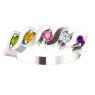 Picture of Gold 1 to 5 Round Stone Mother's Ring