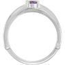 Picture of Silver 1 to 6 Round Stones Mother's Ring