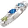 Picture of Gold 1 to 3 Marquise Stones Mother's Ring