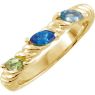 Picture of Gold 1 to 3 Marquise Stones Mother's Ring