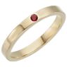 Picture of Gold 1 Stone Stackable Birthstone Ring