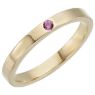 Picture of Gold 1 Stone Stackable Birthstone Ring