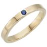 Picture of Gold 1 Stone Stackable Birthstone Ring