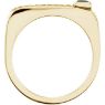 Picture of Gold 1 Square Stone Stackable Mother's Ring