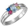 Picture of Silver 5 Birthstones Mother's Ring