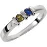 Picture of Silver 1 to 7 Round Stones Mother's Ring
