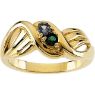 Picture of Gold 1 to 3 Round Stones Mother's Ring