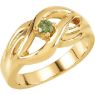 Picture of Gold 1 to 5 Round Stones Mother's Ring