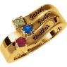 Picture of Gold 1 to 4 Stones/Names Engravable Mother Ring