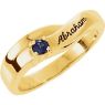 Picture of Gold 1 to 4 Stones/Names Engravable Mother Ring