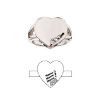 heart engraved moms ring 3 stones white
