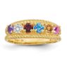 Picture of 14K Gold 1 to 8 Round Stones Mother's Ring