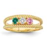 Picture of 14K Gold 1 to 8 Round Stones Mother's Ring