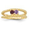 Picture of 14K Gold 1 to 8 Round Stones Mother's Ring