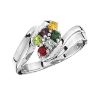 Picture of Silver 1 to 7 Round Stones Mother's Ring