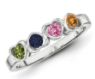 Picture of Silver 2 to 6 Round Stones Mother's Ring