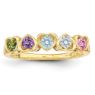 Picture of 14K Gold 2 to 6 Round Stones Mother's Ring