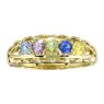 Picture of Gold 1 to 5 Round Stones Mother's Ring