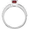 Picture of Silver 1 Antique Birthstone Ring
