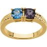 Picture of Gold 2 to 4 Antique Stones Mother's Ring