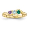 Picture of 14K Gold 1 to 6 Round Stones Mother's Ring