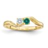 Picture of 14K Gold 1 to 6 Round Stones Mother's Ring