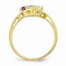 Picture of 14K Gold 1 to 6 Round Stones Mother's Ring