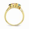 Picture of 14K Gold 1 to 6 Round Stones Mother's Ring