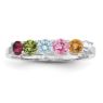 Picture of Silver 2 to 6 Round Stones Mother's Ring