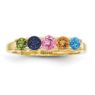 Picture of 14K Gold 2 to 6 Round Stones Mother's Ring