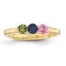 Picture of 14K Gold 2 to 6 Round Stones Mother's Ring