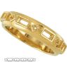 Picture of Gold 2 to 5 Baguette Stones Mother's Ring